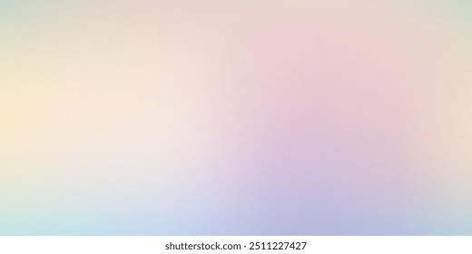 Nuvens de cirros abstratas. Banner azul claro, cor rosa. Padrão de gradiente do céu pastel. Fundo de gradiente colorido de fuzz de luz borrada