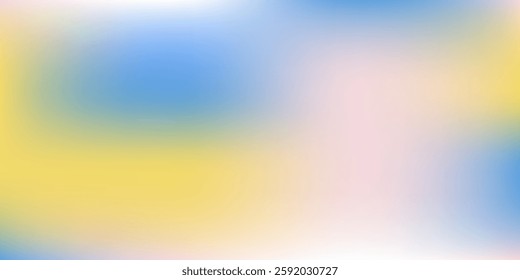 Abstract cirrus clouds. Light blue, pink color vector banner. Pastel gradient sky pattern. Blurred light fuzz colorful gradient background