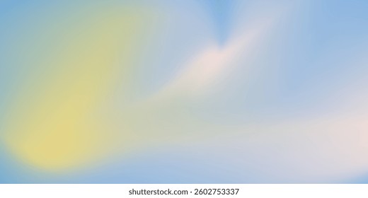 Abstract cirrus clouds. Light blue, pink color vector banner. Pastel gradient sky pattern. Blurred light fuzz colorful gradient background. 