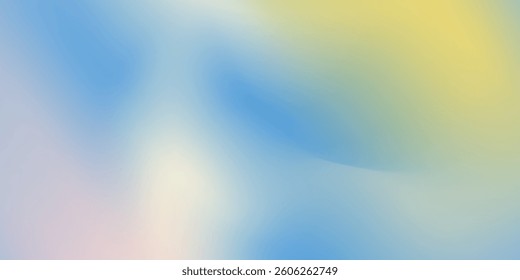 Abstract cirrus clouds. Light blue, pink color vector banner. Pastel gradient sky pattern. Blurred light fuzz colorful gradient background. Pastel smooth mesh shapes