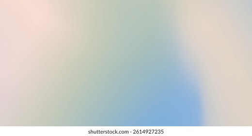 Abstract cirrus clouds. Light blue, pink color vector banner. Pastel gradient sky pattern. Blurred light fuzz colorful gradient style. Pastel smooth mesh shapes. Vector soft horizontal backdrop