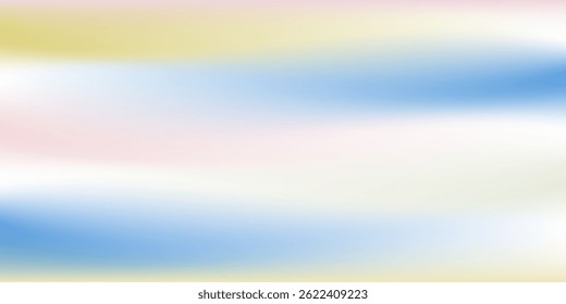 Nuvens de cirros abstratas. Banner azul claro, cor rosa. Padrão de gradiente do céu pastel. Fundo de gradiente colorido difuso luz borrada fuzz. Pastel suaviza as formas de malha