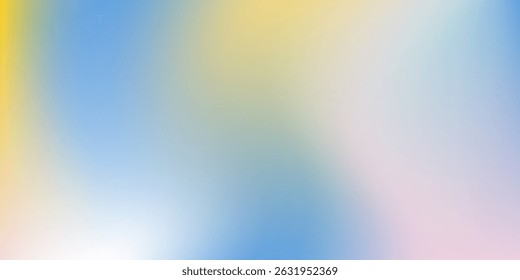 Abstract cirrus clouds. Light blue, pink color vector banner. Pastel gradient sky pattern. Blurred light fuzz colorful gradient background. Pastel smooth mesh shapes. Vector soft horizontal backdrop