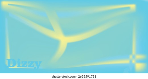 Nuvens de cirros abstratas. Azul claro, cor suave amarelo bandeira vetor DIZZY.