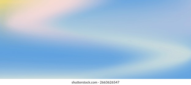 Abstract cirrus clouds. Light blue, pink color vector banner. Pastel gradient sky pattern. Blurred light fuzz colorful gradient background. Pastel smooth mesh shapes. Vector etc