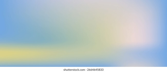 Abstract cirrus clouds. Light blue, pink color vector banner. Pastel gradient sky pattern. Blurred light fuzz colorful gradient style. Pastel smooth mesh shapes. Vector soft horizontal backdrop