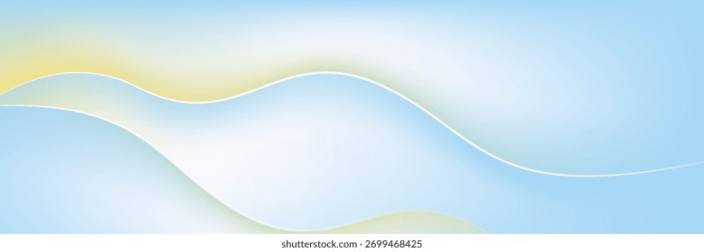 Abstractas nubes cirros. Anuncio de Vector de color azul claro y rosa. Patrón de cielo degradado pastel. Fondo de gradiente colorido de fuzz de luz borrosa.