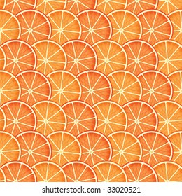 Abstract citrus background. Seamless. Orange palette.Vector illustration.