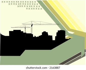 abstract city