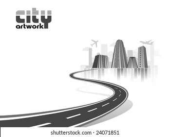 abstract city