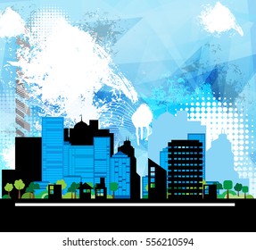 Abstract city