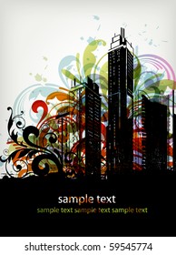 abstract city