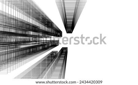 Similar – Image, Stock Photo geometry Town Capital city