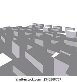 abstract city architecture design