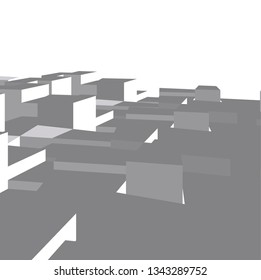 abstract city architecture design