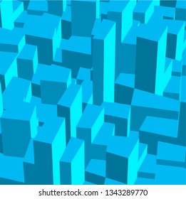 abstract city architecture design
