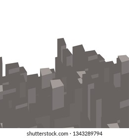 abstract city architecture design