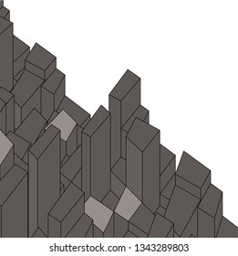 abstract city architecture design