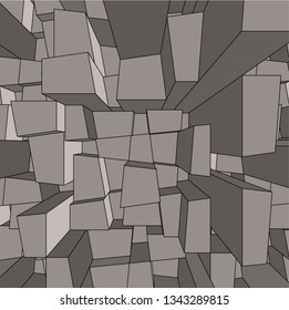 abstract city architecture design