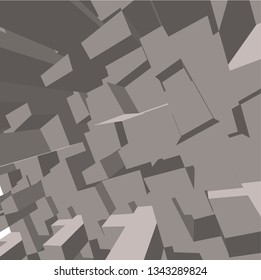 abstract city architecture design