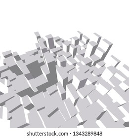 abstract city architecture design