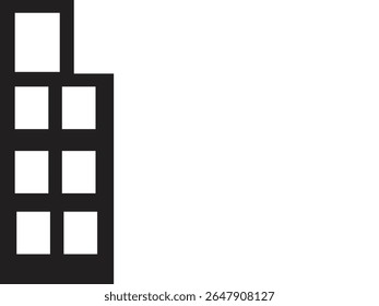 Abstract city arcitecture artwork. Vector illustration.  Brutalism,  cubism.