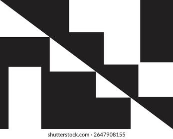 Abstract city arcitecture artwork. Vector illustration.  Brutalism,  cubism.