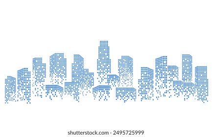 Abstract city background modern design, civil engineering theme, wall art and wallpaper.
