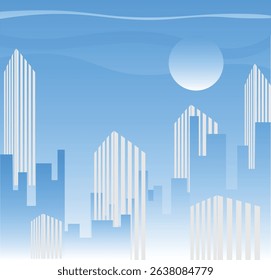 abstract city background silhouette of the city 
