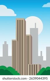 abstract city background silhouette of the city 