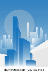 abstract city background silhouette of the city 