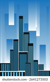 abstract city background silhouette of the city 