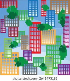 abstract city background silhouette of the city 