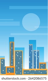 abstract city background silhouette of the city 