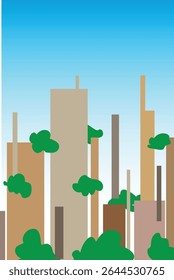 abstract city background silhouette of the city 