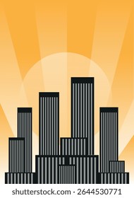 abstract city background silhouette of the city 