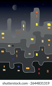 abstract city background silhouette of the city 