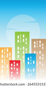 abstract city background silhouette of the city 