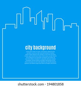 Abstract city background. Vector illustration