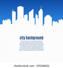 Abstract city background. Vector illustration