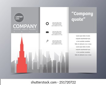 abstract city building geometric pattern brochure design template vector mock up for use as real estate company anual report, poster,flyer