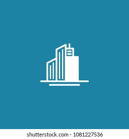 abstract city building logo