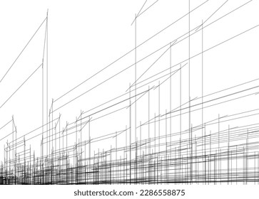 Abstract city concept vector illustration