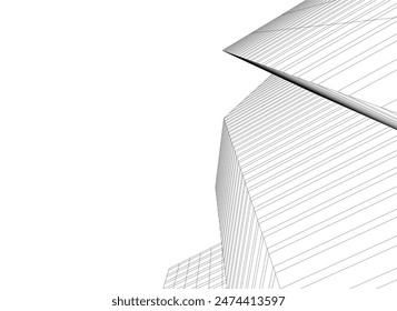 Abstractas ciudad dibujando Ilustración vectorial