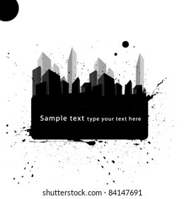 abstract city frame