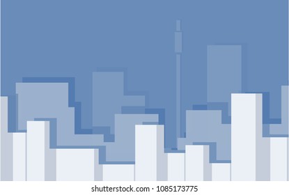 Abstract city landscape