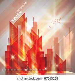 Abstract City landscape