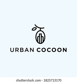 logo abstracto de la ciudad. icono de construcción