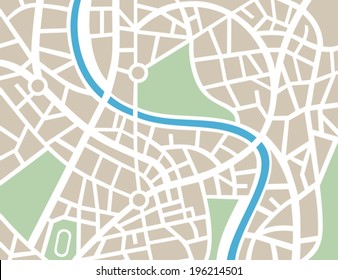 abstract city map