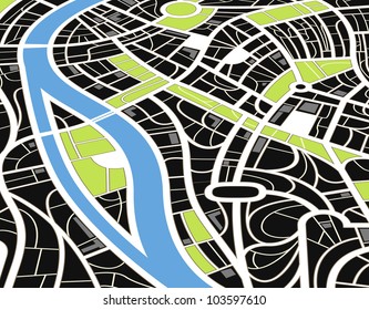Abstract city map illustration
